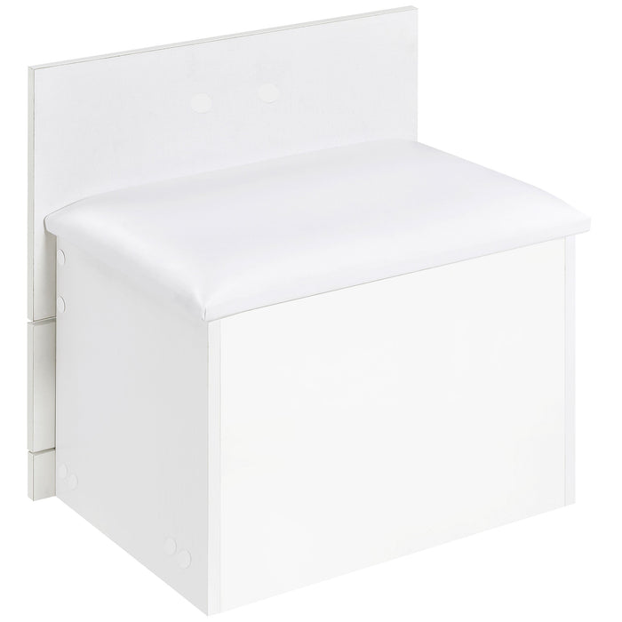 Danbury 3-drawer Makeup Vanity & Stool Set White High Gloss