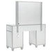 Coaster Allora 9-drawer Mirrored Storage Vanity Set with Hollywood Lighting Metallic Default Title