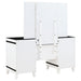 Coaster Talei 6-drawer Vanity Set with Hollywood Lighting Black and White Default Title