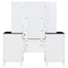 Coaster Talei 6-drawer Vanity Set with Hollywood Lighting Black and White Default Title