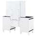 Coaster Talei 6-drawer Vanity Set with Hollywood Lighting Black and White Default Title