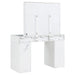 Coaster Regina 3-piece Makeup Vanity Table Set Hollywood Lighting White and Mirror Default Title