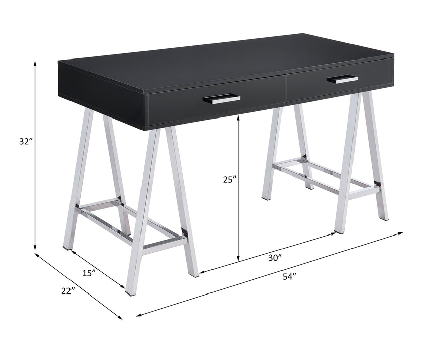 Coleen 54"L 2 Drawers Writing Desk with USB