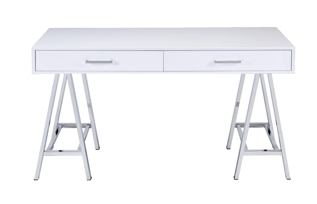 Coleen 54"L 2 Drawers Writing Desk with USB