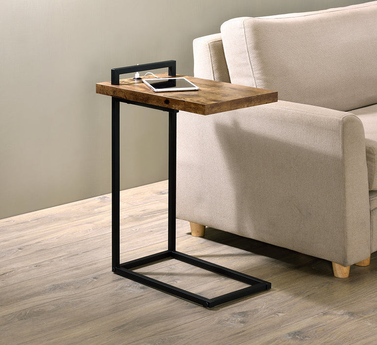 Coaster Maxwell C-shaped Accent Table with USB Charging Port Default Title