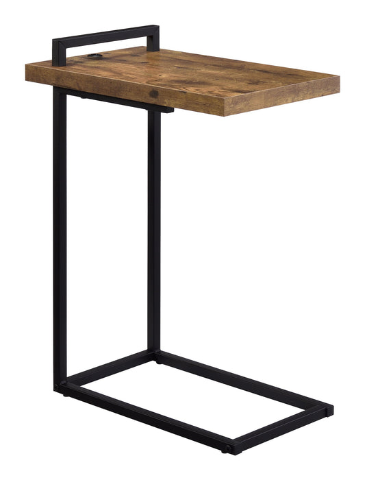 Coaster Maxwell C-shaped Accent Table with USB Charging Port Default Title