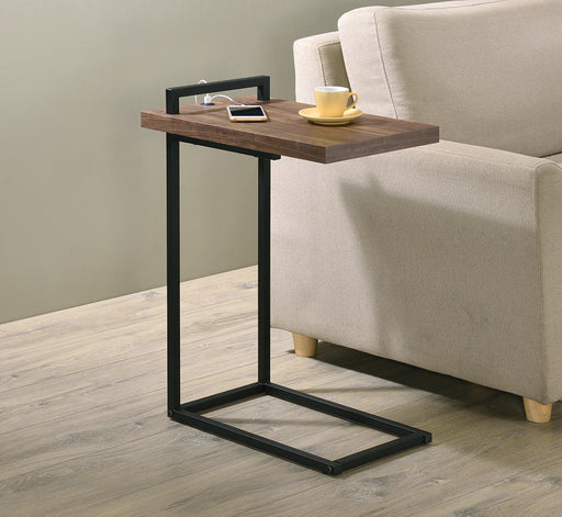 Coaster Maxwell C-shaped Accent Table with USB Charging Port Default Title