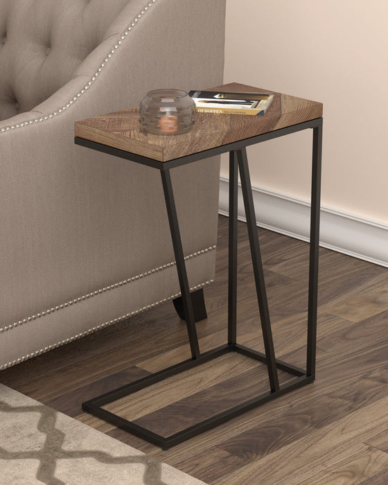 Coaster Sergio Chevron Rectangular Accent Table Tobacco Default Title