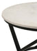 Coaster Miguel Round Accent Table with Marble Top White and Black Default Title