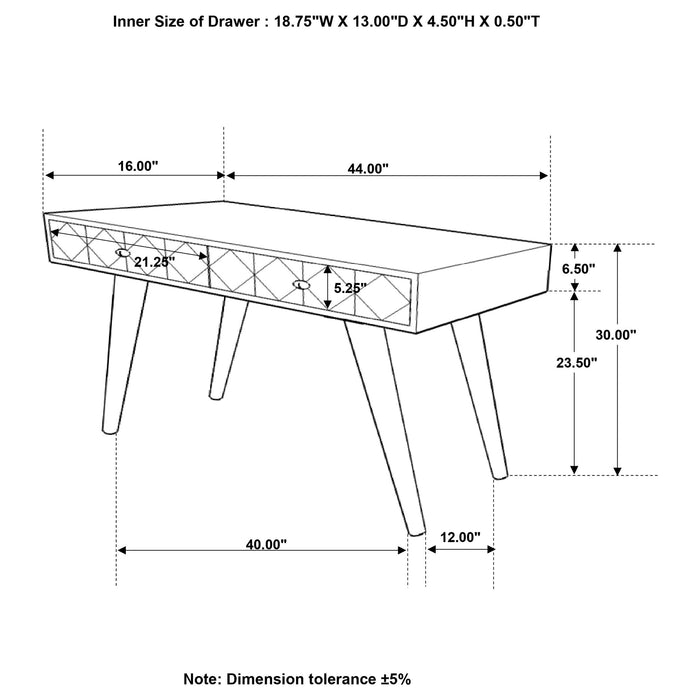 Coaster Alyssum Rectangular Storage Console Table Natural Default Title