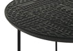 Coaster Loannis 2-piece Round Nesting Table Matte Black Default Title