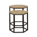 Coaster Adger 2-piece Hexagon Nesting Tables Natural and Black Default Title