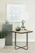 Coaster Elyna Square Accent Table Travertine and Black Default Title