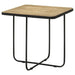 Coaster Elyna Square Accent Table Travertine and Black Default Title