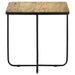 Coaster Elyna Square Accent Table Travertine and Black Default Title