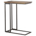 Coaster Rudy Snack Table with Power Outlet Gunmetal and Antique Brown Default Title