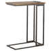 Coaster Rudy Snack Table with Power Outlet Gunmetal and Antique Brown Default Title