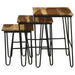 Coaster Nayeli 3-piece Nesting Table with Hairpin Legs Natural and Black