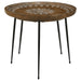 Coaster Nuala 2-piece Round Nesting Table with Tripod Tapered Legs Honey and Black Default Title