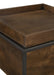 Coaster Ondrej Square Accent Table with Removable Top Tray Dark Brown and Gunmetal Default Title