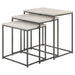 Coaster Medora 3-piece Nesting Table with Marble Top Default Title