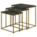 Coaster Medora 3-piece Nesting Table with Marble Top Default Title