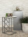 Coaster Angeliki Accent Table with Marble Top White Default Title