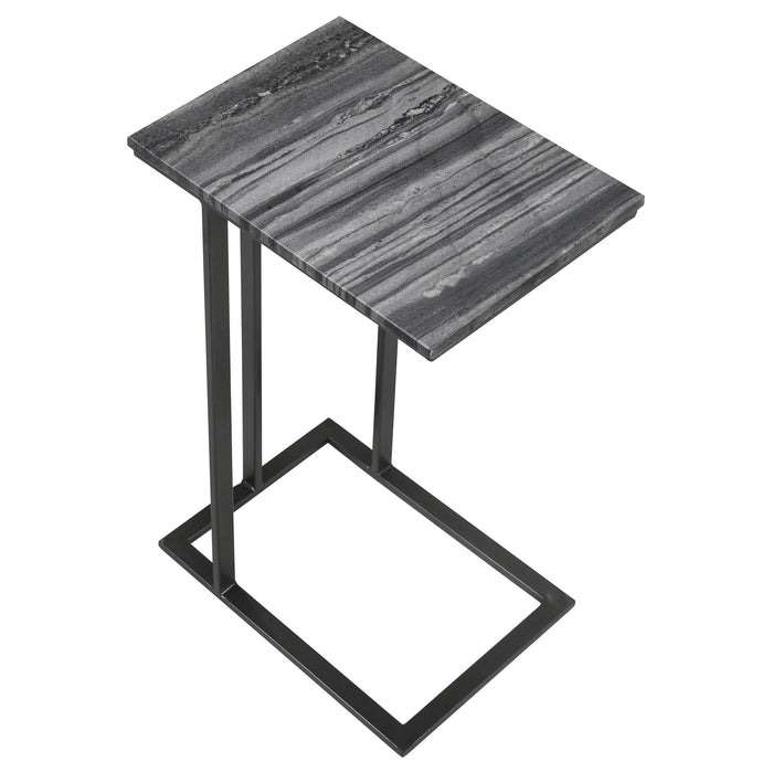 Coaster Vicente Accent Table with Marble Top Grey Default Title