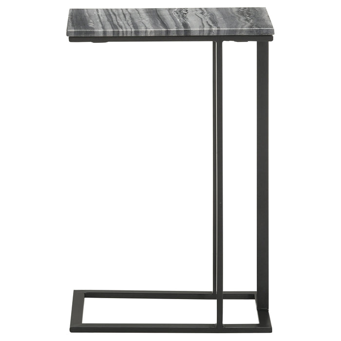 Coaster Vicente Accent Table with Marble Top Grey Default Title