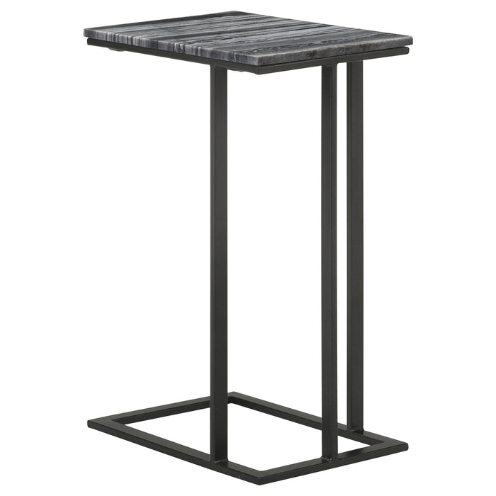 Coaster Vicente Accent Table with Marble Top Grey Default Title