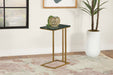 Coaster Vicente Accent Table with Marble Top Grey Default Title