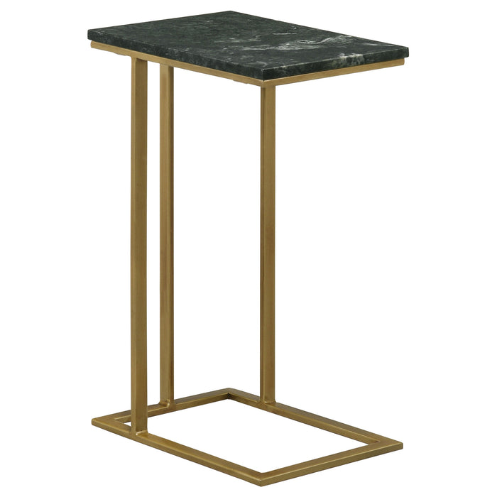 Coaster Vicente Accent Table with Marble Top Grey Default Title