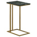 Coaster Vicente Accent Table with Marble Top Grey Default Title