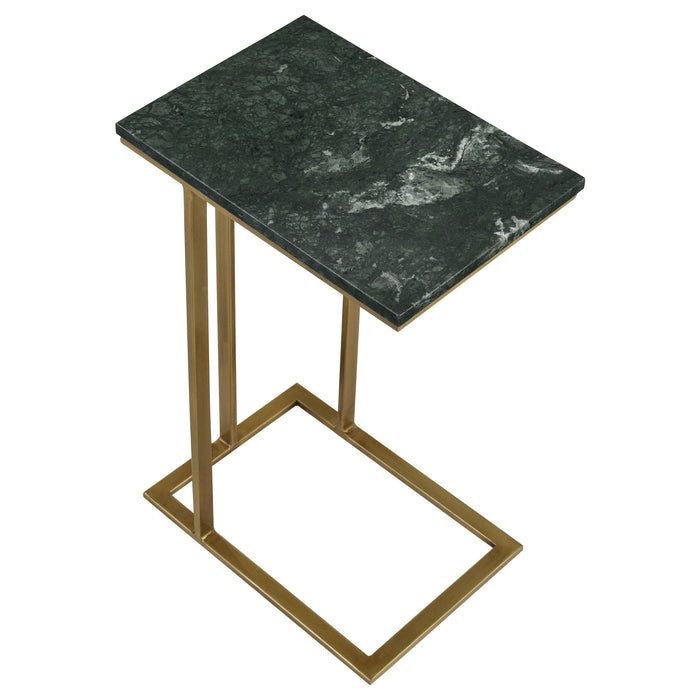 Coaster Vicente Accent Table with Marble Top Grey Default Title