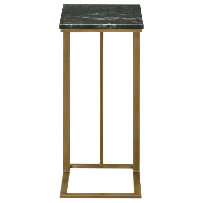 Coaster Vicente Accent Table with Marble Top Grey Default Title