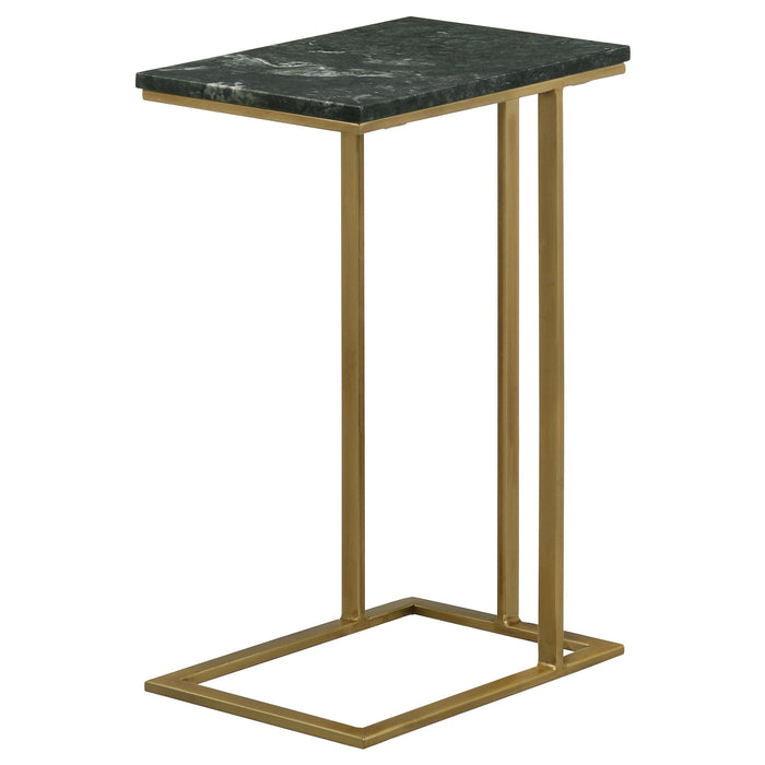 Coaster Vicente Accent Table with Marble Top Grey Default Title