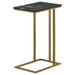 Coaster Vicente Accent Table with Marble Top Grey Default Title