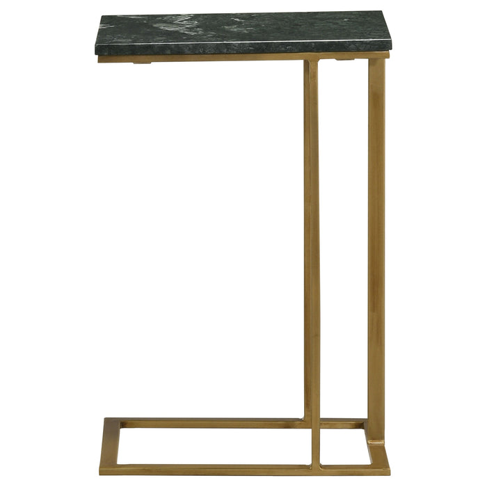 Coaster Vicente Accent Table with Marble Top Grey Default Title