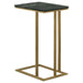 Coaster Vicente Accent Table with Marble Top Grey Default Title