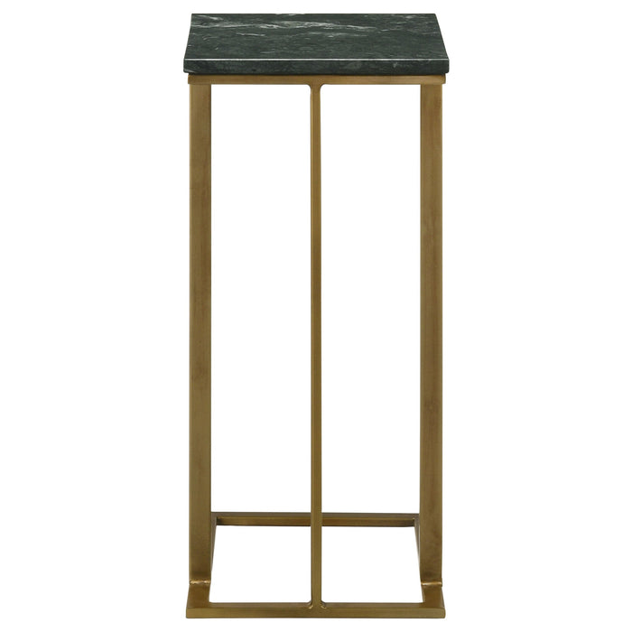 Coaster Vicente Accent Table with Marble Top Grey Default Title