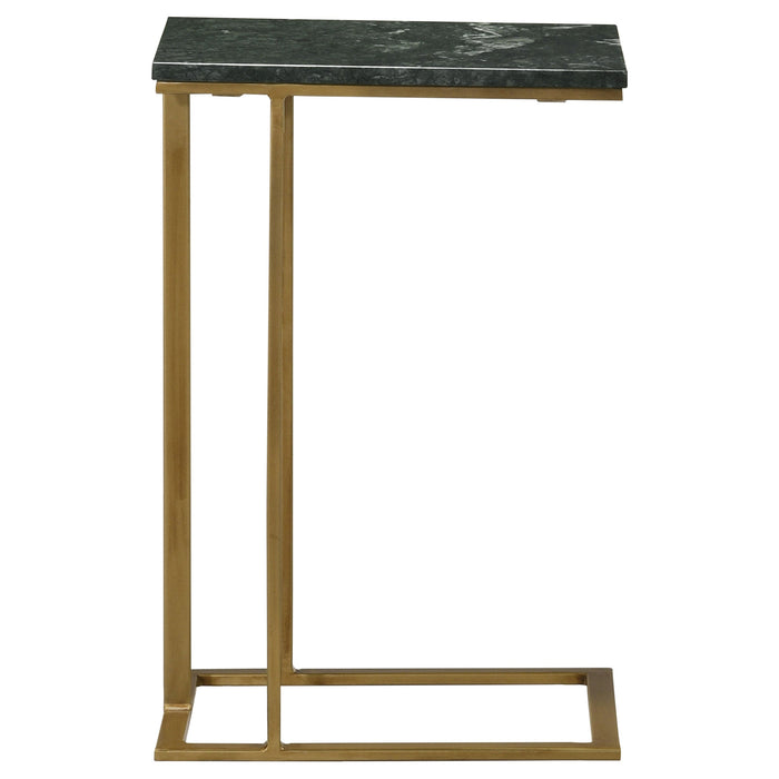 Coaster Vicente Accent Table with Marble Top Grey Default Title