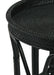 Coaster Antonio Round Rattan Tray Top Accent Table Black Default Title