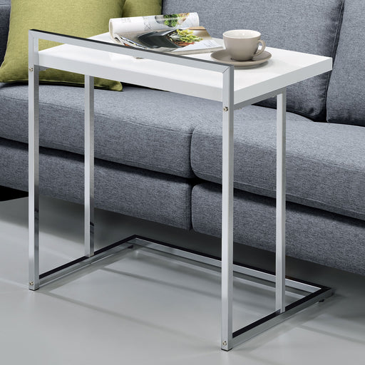 Coaster Dani Rectangular Snack Table with Metal Base Default Title