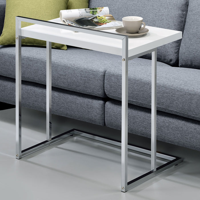 Coaster Dani Rectangular Snack Table with Metal Base Default Title