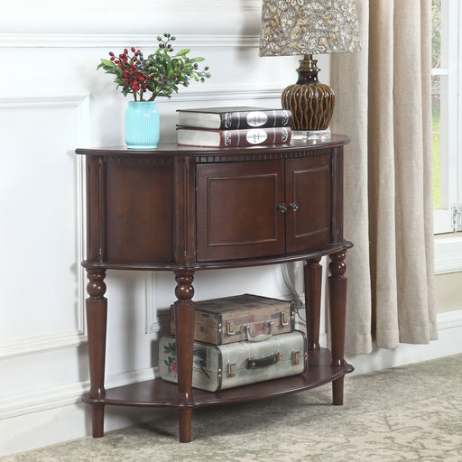 Coaster Brenda Console Table with Curved Front Brown Default Title