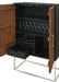 Coaster Borman 2-door Bar Cabinet Wine Storage Walnut and Black Default Title