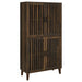 Coaster Elouise 4-door Engineered Wood Tall Accent Cabinet Dark Pine Default Title