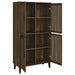 Coaster Elouise 4-door Engineered Wood Tall Accent Cabinet Dark Pine Default Title