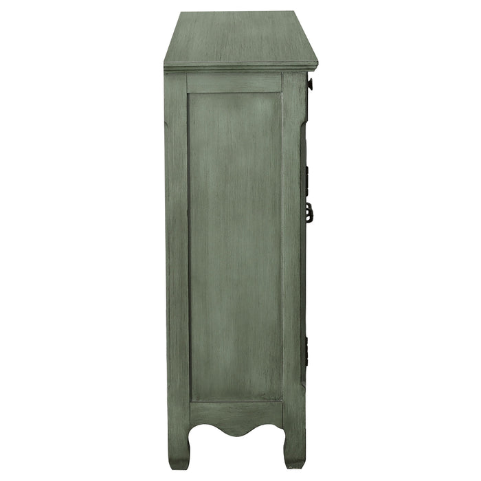 Coaster Madeline 3-door Accent Cabinet Antique Green Default Title