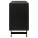 Coaster Aminah 3-door Wooden Accent Cabinet Natural and Black Default Title